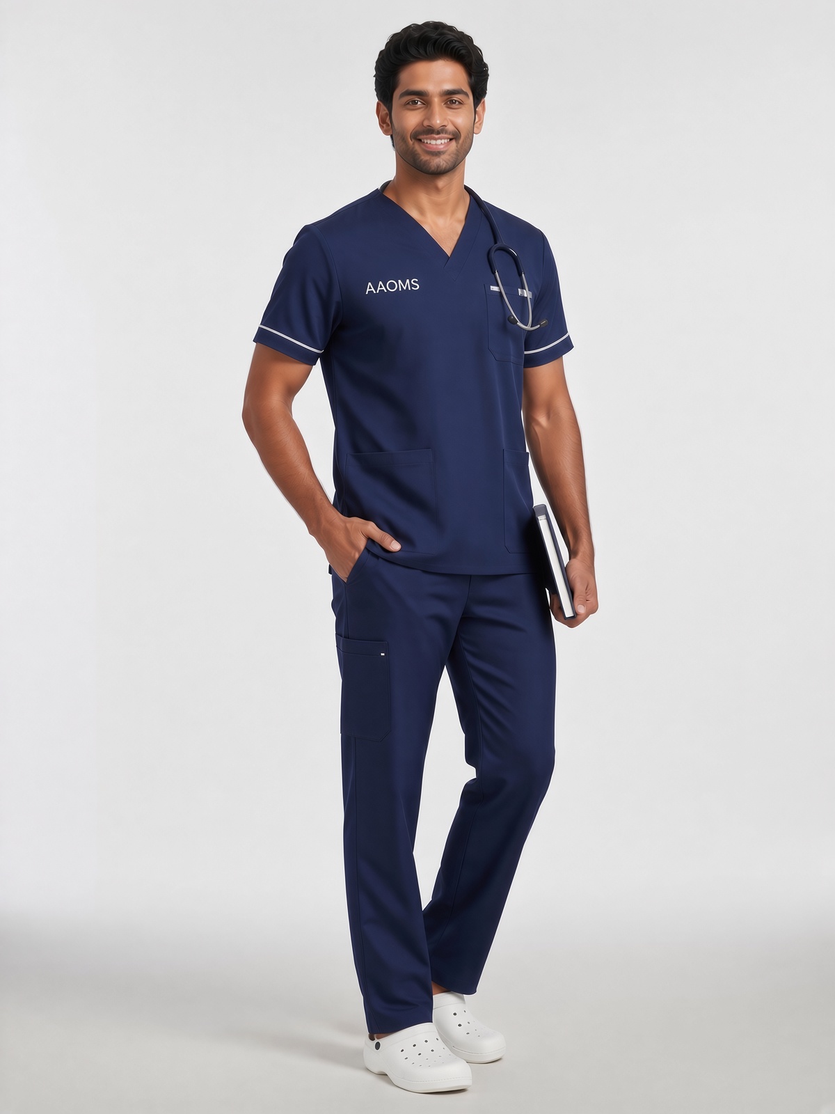 aaoms men's scrubs